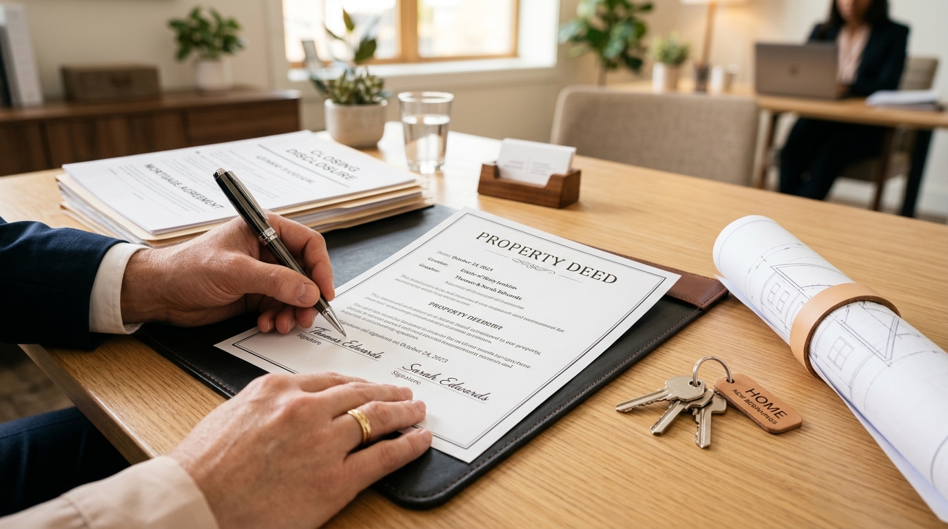 Firma de escrituras de una propiedad en Manzanillo, Colima — JP Real Estate